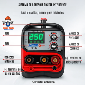 Máquina de solda LINCOLN 250 Amp 3 em 1 MIG MMA TIG -BLACK FRIDAY 🔥